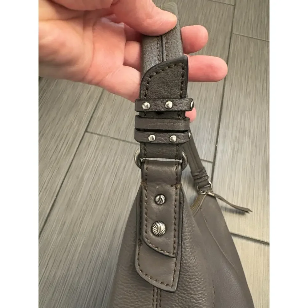 The Sak Sequoia Hobo Bag Gray Soft Pebbled Leather